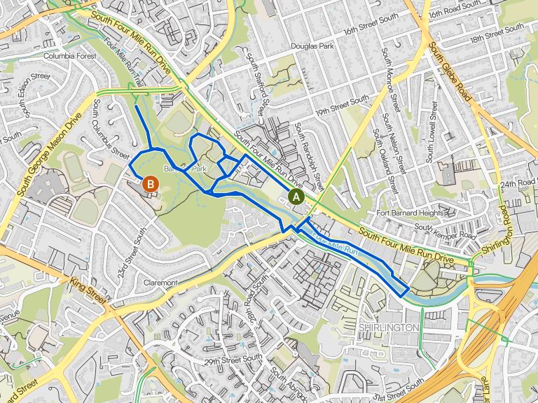 Four Mile Run Loop via Barcroft Park | hike | Komoot